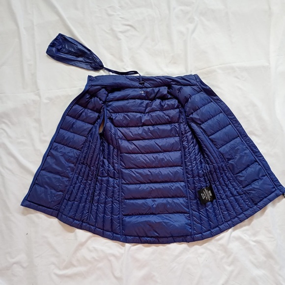 Heatpeek lightweight nylon collapsible Women's Blue Puffer Vest M - Picture 3 of 12